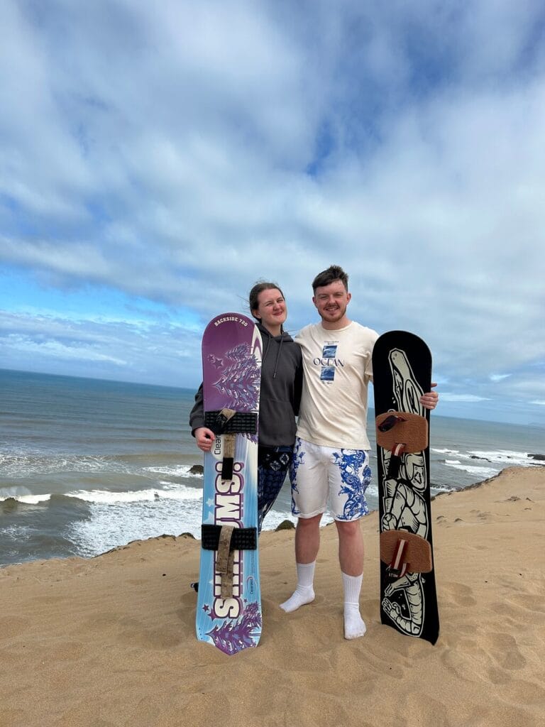 sandboarding agadir view